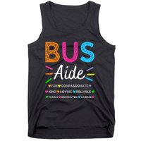 Bus Driver Aide Back To School Matching Group Squad Tank Top