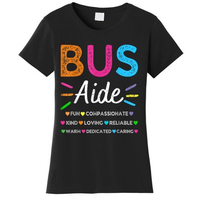 Bus Driver Aide Back To School Matching Group Squad Women's T-Shirt