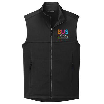 Bus Driver Aide Back To School Matching Group Squad Collective Smooth Fleece Vest