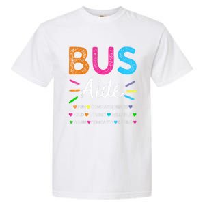 Bus Driver Aide Back To School Matching Group Squad Garment-Dyed Heavyweight T-Shirt