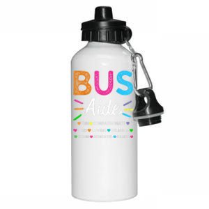 Bus Driver Aide Back To School Matching Group Squad Aluminum Water Bottle