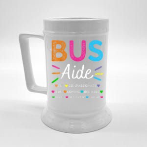 Bus Driver Aide Back To School Matching Group Squad Beer Stein