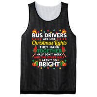 Bus Drivers Are Like Christmas Lights Christmas Bus Driver Mesh Reversible Basketball Jersey Tank