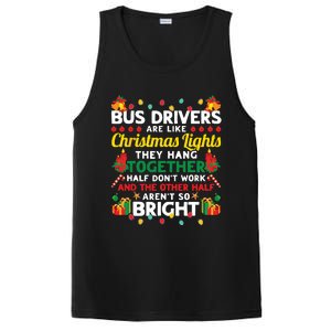 Bus Drivers Are Like Christmas Lights Christmas Bus Driver PosiCharge Competitor Tank