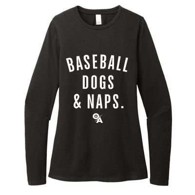 Baseball Dogs And Naps Womens CVC Long Sleeve Shirt