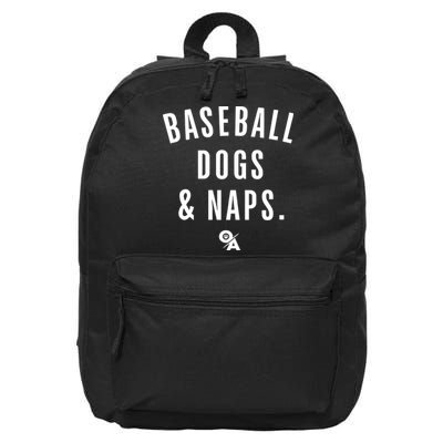 Baseball Dogs And Naps 16 in Basic Backpack