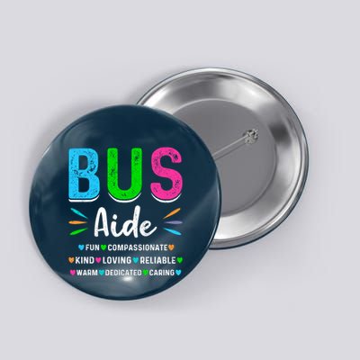 Bus Driver Aide Back To School Matching Group Squad Button