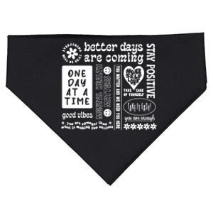 Better Days Are Coming Positive Affirmations USA-Made Doggie Bandana