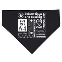 Better Days Are Coming Positive Affirmations USA-Made Doggie Bandana