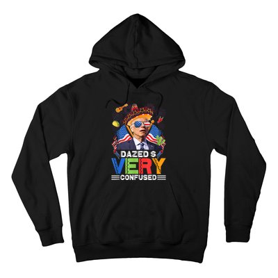 Biden Dazed And Very Confused Funny Anti Biden 4th Of July Hoodie