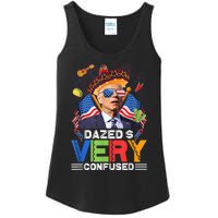 Biden Dazed And Very Confused Funny Anti Biden 4th Of July Ladies Essential Tank