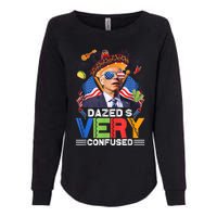 Biden Dazed And Very Confused Funny Anti Biden 4th Of July Womens California Wash Sweatshirt