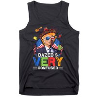 Biden Dazed And Very Confused Funny Anti Biden 4th Of July Tank Top