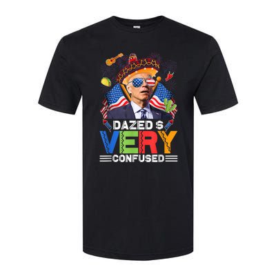 Biden Dazed And Very Confused Funny Anti Biden 4th Of July Softstyle CVC T-Shirt