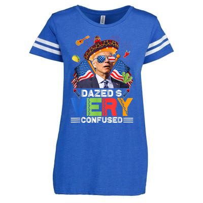 Biden Dazed And Very Confused Funny Anti Biden 4th Of July Enza Ladies Jersey Football T-Shirt