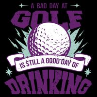 Bad Day At Golf Funny Zip Tote Bag