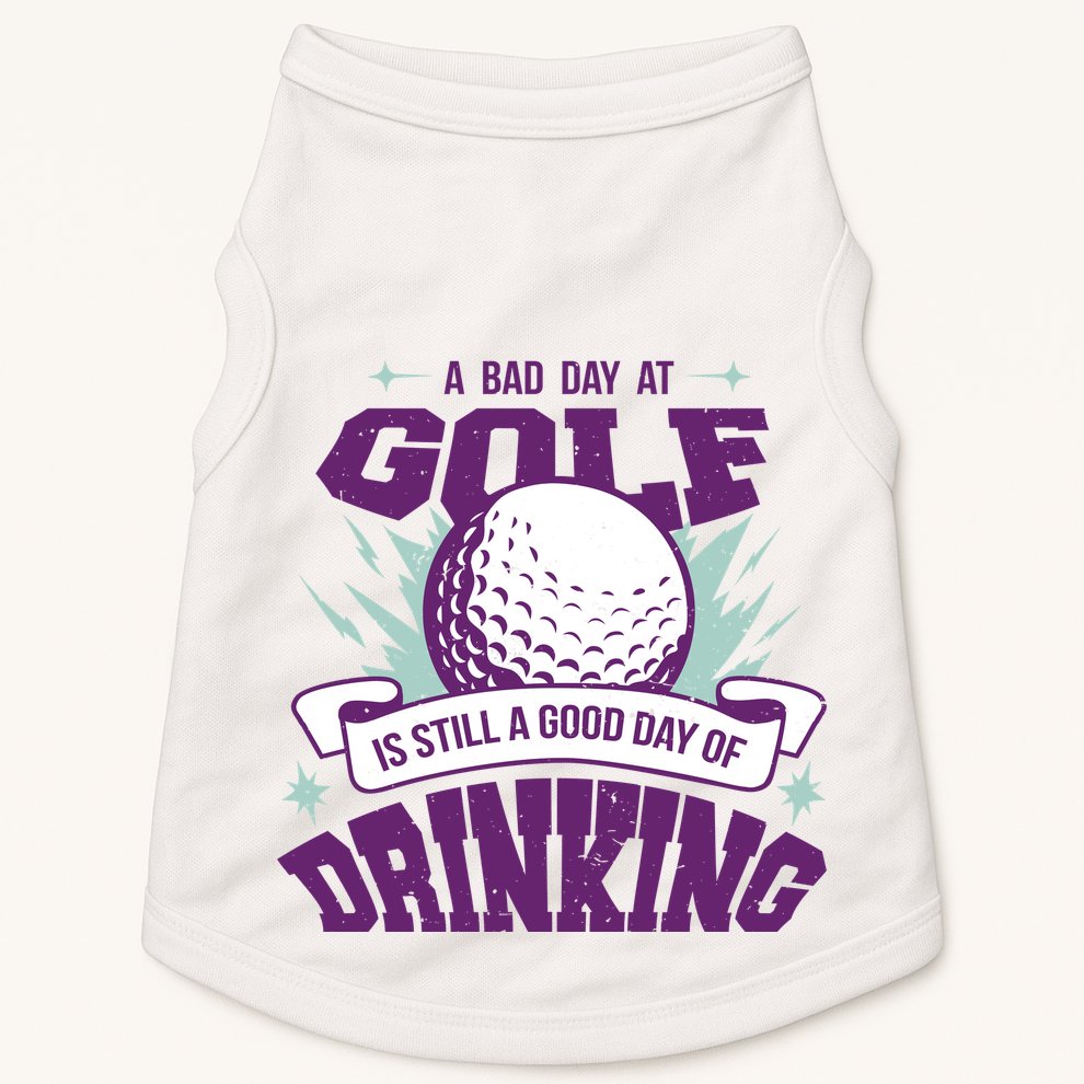 Bad Day At Golf Funny Doggie Tank