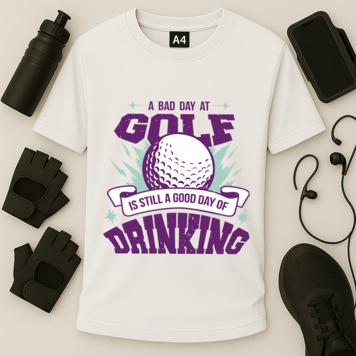 Bad Day At Golf Funny Cooling Performance Crew T-Shirt
