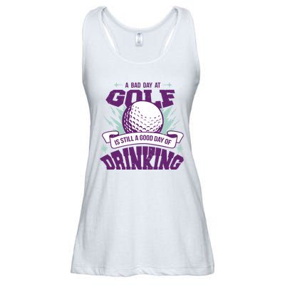Bad Day At Golf Funny Ladies Essential Flowy Tank