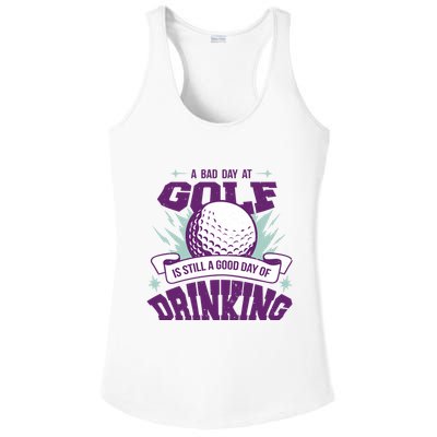 Bad Day At Golf Funny Ladies PosiCharge Competitor Racerback Tank