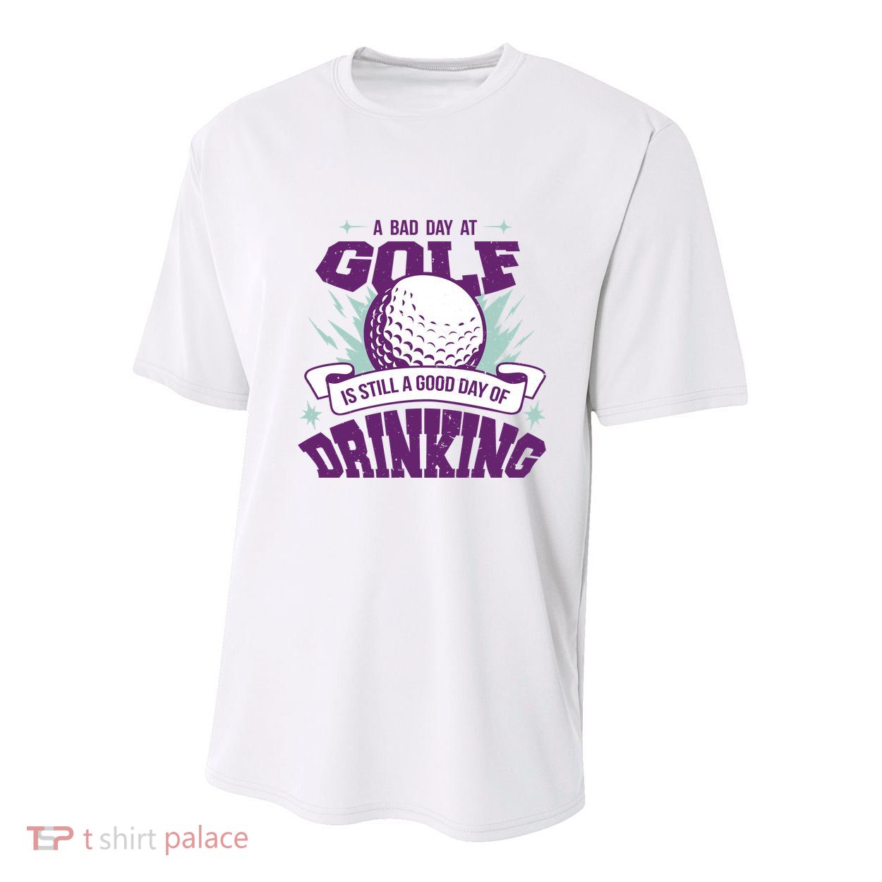Bad Day At Golf Funny Youth Performance Sprint T-Shirt