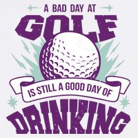 Bad Day At Golf Funny Cropped Pullover Crew