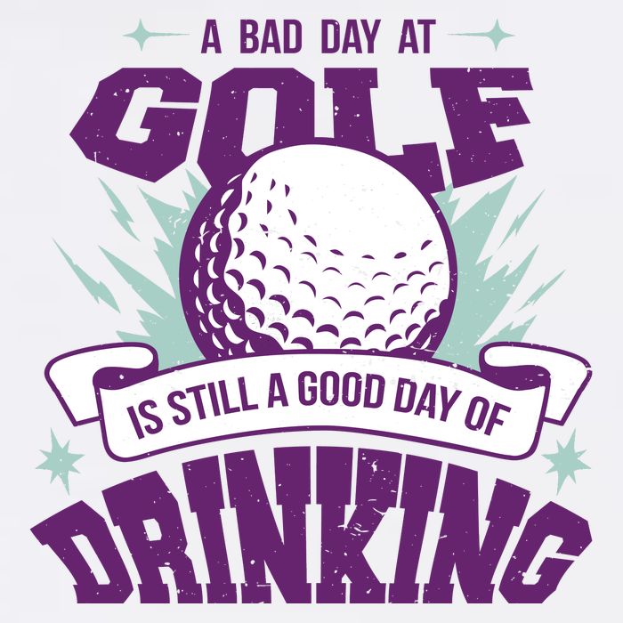 Bad Day At Golf Funny Cropped Pullover Crew