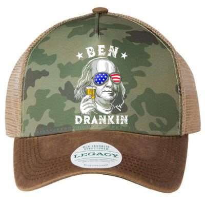 Ben Drankin Benjamin Franklin Funny Ing 4th Of July Usa Great Gift Legacy Tie Dye Trucker Hat