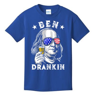 Ben Drankin Benjamin Franklin Funny Ing 4th Of July Usa Great Gift Kids T-Shirt