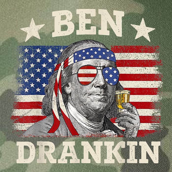 Ben Drankin Benjamin Franklin 4th Of July Funny Drinking Legacy Tie Dye Trucker Hat