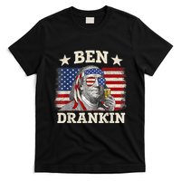 Ben Drankin Benjamin Franklin 4th Of July Funny Drinking T-Shirt