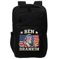 Ben Drankin Benjamin Franklin 4th Of July Funny Drinking Impact Tech Backpack