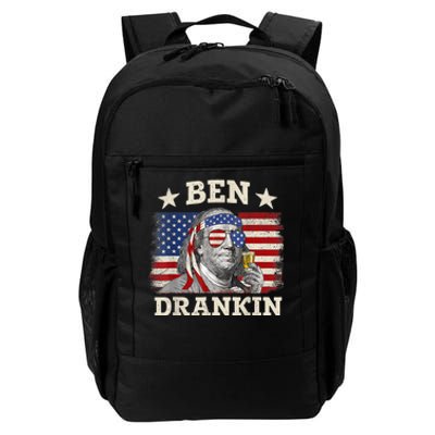 Ben Drankin Benjamin Franklin 4th Of July Funny Drinking Daily Commute Backpack