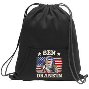 Ben Drankin Benjamin Franklin 4th Of July Funny Drinking Sweatshirt Cinch Pack Bag