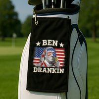 Ben Drankin Benjamin Franklin 4th Of July Funny Drinking Golf Towel