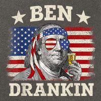 Ben Drankin Benjamin Franklin 4th Of July Funny Drinking Cotton Canvas Backpack