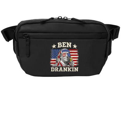 Ben Drankin Benjamin Franklin 4th Of July Funny Drinking Crossbody Pack