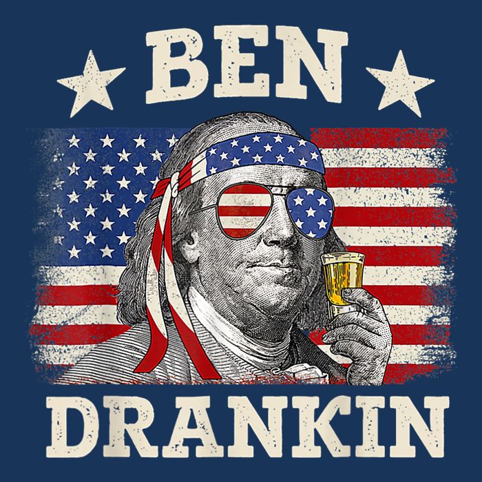 Ben Drankin Benjamin Franklin 4th Of July Funny Drinking Infant Baby Jersey Bodysuit