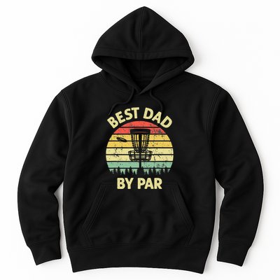Best Dad By Par Funny Disc Golf Frisbee Golfer Father's Day Hoodie