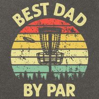 Best Dad By Par Funny Disc Golf Frisbee Golfer Father's Day Cotton Canvas Backpack