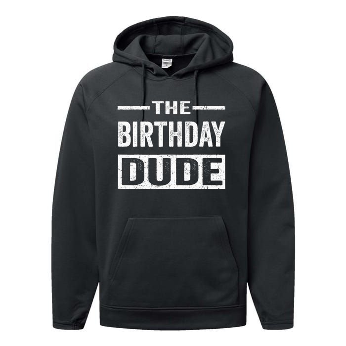 Birthday Dude Performance Fleece Hoodie