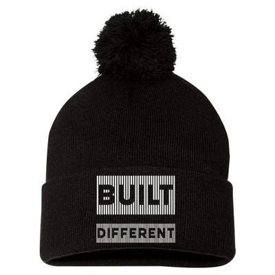 Built Different Pom Pom 12in Knit Beanie