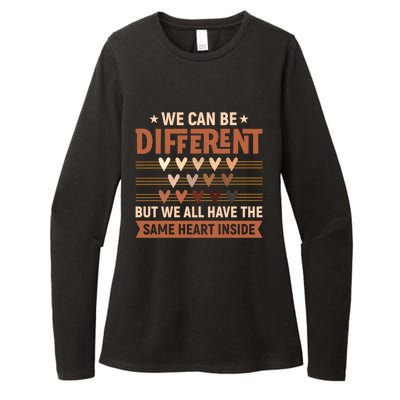 Be Defferent But We All Have The Same Heart Inside Gift Womens CVC Long Sleeve Shirt