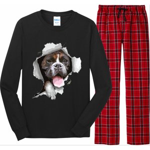 Boxer Dog Boxer Owner Love Boxers Cute Boxer Long Sleeve Pajama Set