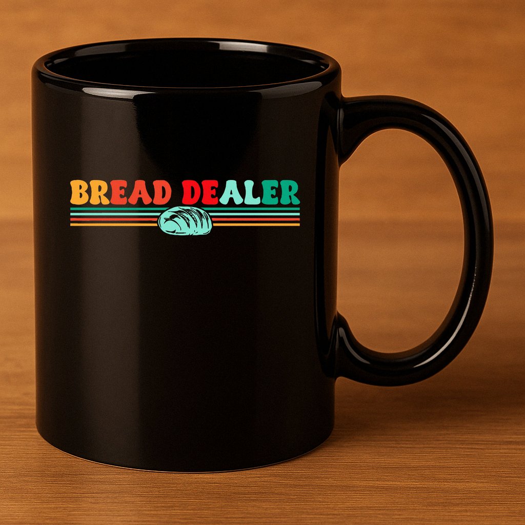 Bread Dealer 11oz C Handle Ceramic Mug