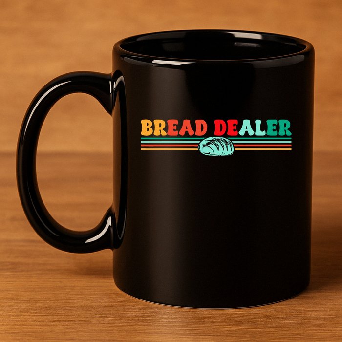 Bread Dealer 11oz C Handle Ceramic Mug