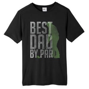 Best Dad by Par Father's Day Golf Lover Gift Papa Golfer Tall Fusion ChromaSoft Performance T-Shirt