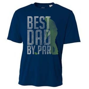 Best Dad by Par Father's Day Golf Lover Gift Papa Golfer Cooling Performance Crew T-Shirt