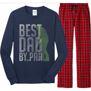 Best Dad by Par Father's Day Golf Lover Gift Papa Golfer Long Sleeve Pajama Set