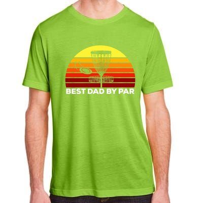 Best Dad By Par Frisbee Golf Dad Disc Golf Gift Cool Gift Adult ChromaSoft Performance T-Shirt